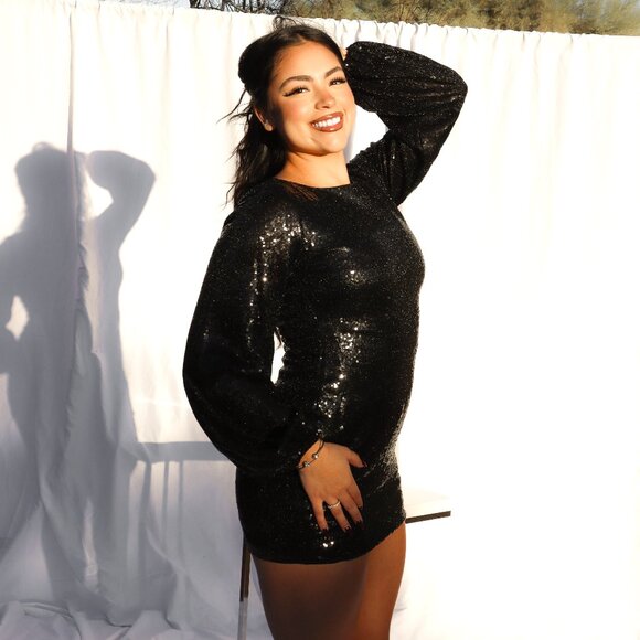 Sequin Mini Dress - Picture 1 of 4